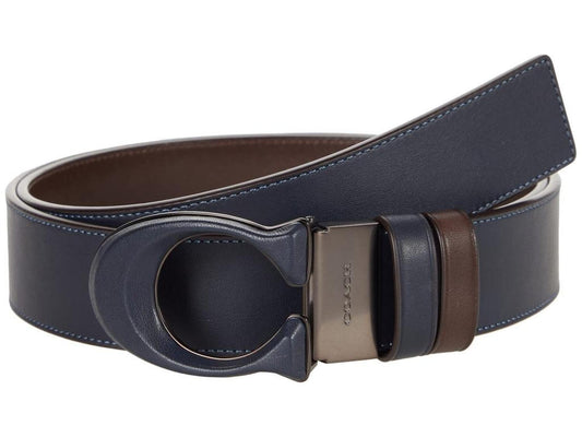 38 mm Reversible Leather Inlay C Buckle Belt in Sport Calf