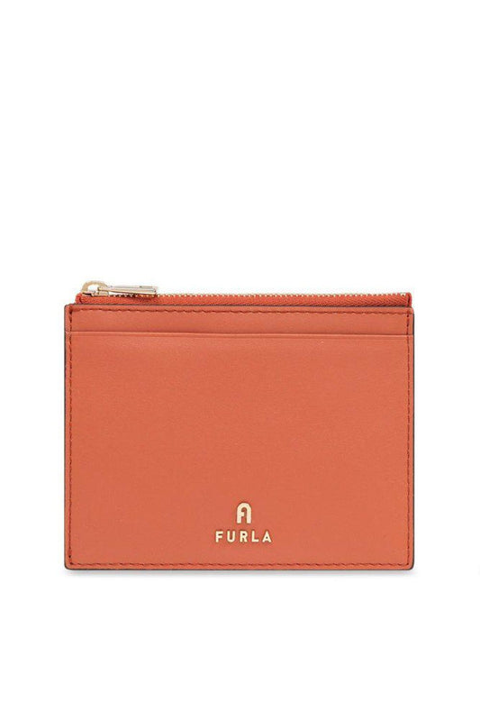Furla Camelia Logo Lettering Large Card Holder
