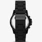 Oversized Everest Black-Tone and Silicone Watch