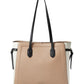 Knott Color-Blocked Pebbled Leather Large Tote