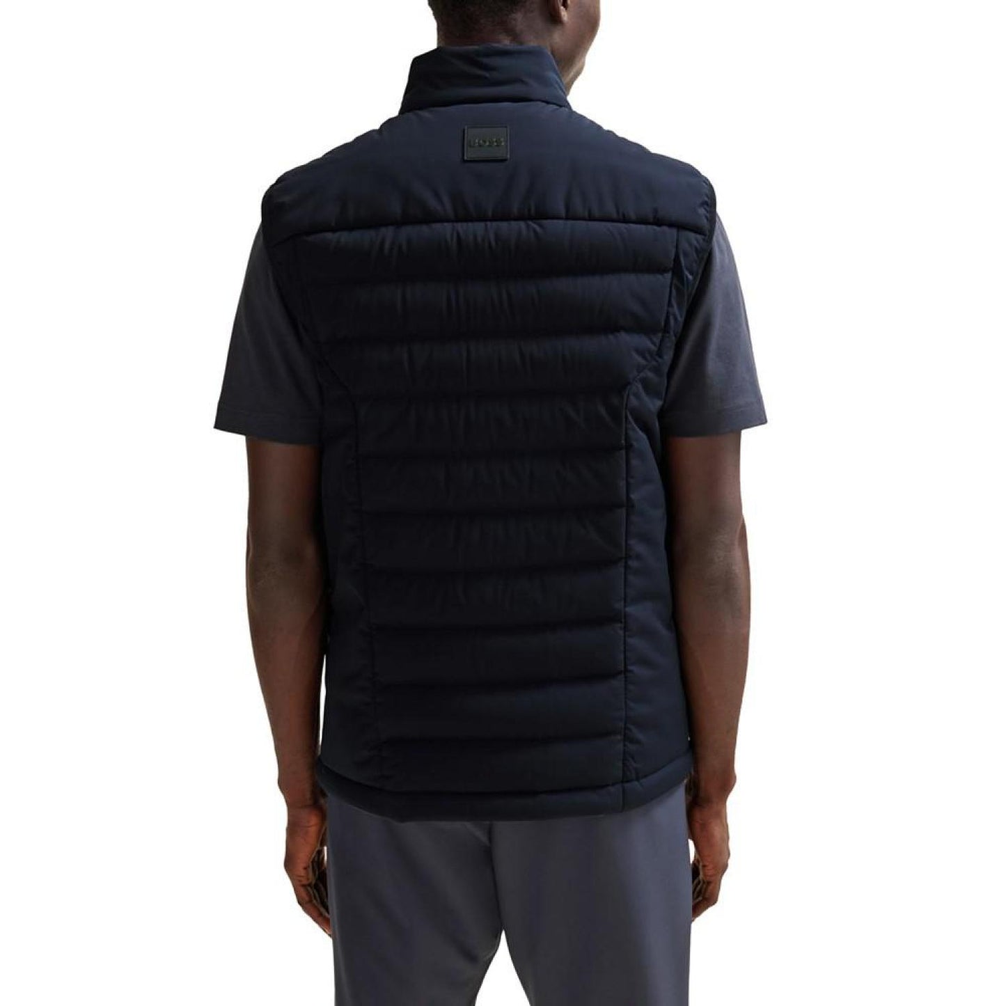 Men's Down Filling Water-Repellent Regular-Fit Gilet