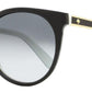 Kate Spade Women's Oval Sunglasses Amaya/S S0TF8 Black/Gold/White 53mm
