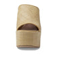 Bobi Straw Platform Sandal