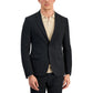 Men's Modern-Fit Charcoal Herringbone Suit Jacket