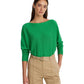 Cotton-Blend Dolman-Sleeve Sweater