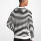 Striped Cotton Blend Sweater