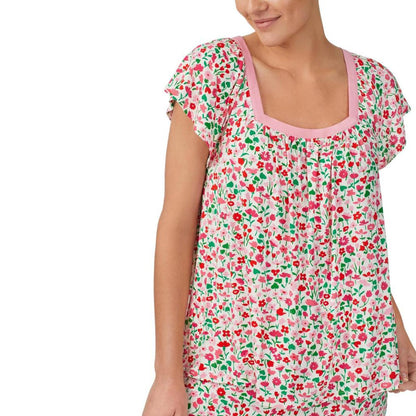 Short Sleeve Crop PJ Set