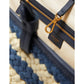 Shore Thing Dragonfly Embellished Striped Straw Large Tote