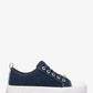 Evy Empire Logo Embossed Suede Sneaker