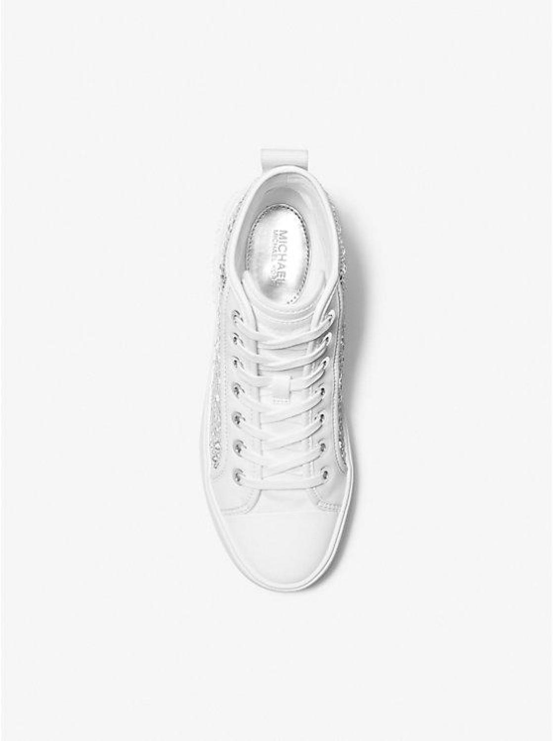 Evy Embellished Scuba High-Top Sneaker