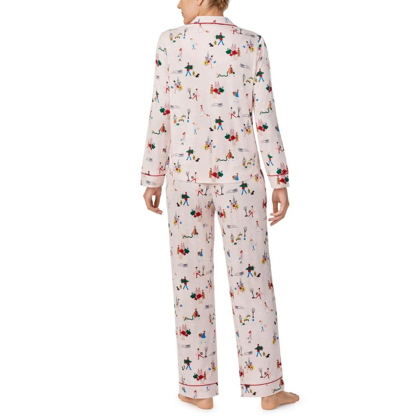 Cozy Brushed Jersey Notch Collar PJ Set