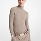Stretch Cashmere Tunic Turtleneck