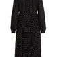 Michael Michael Kors Polka Dot Printed Long Sleeved Dress