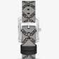 Mini Emery Silver-Tone and Empire Logo Jacquard Watch