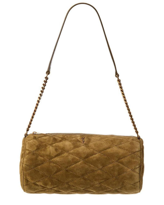 Saint Laurent Sade Small Suede Tube Bag