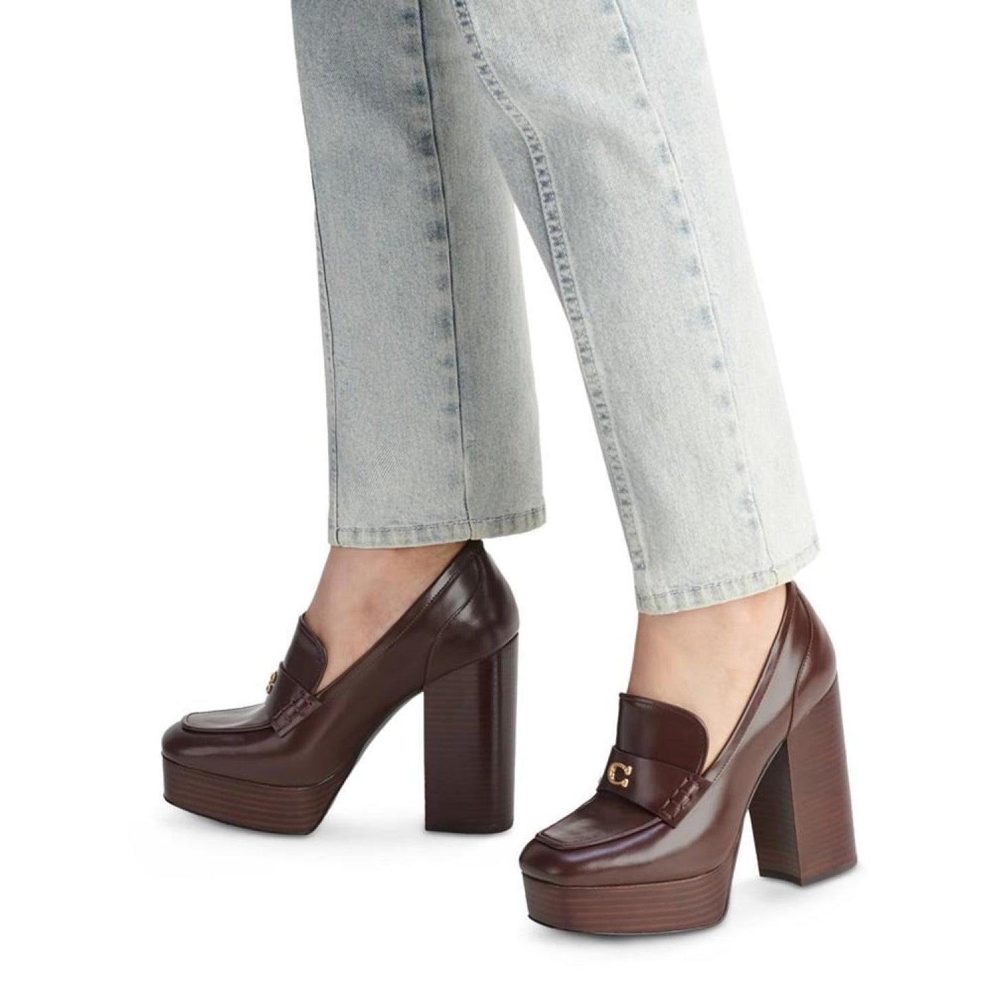 Women's Ilyse Tailored Platform High Heel Loafer Pumps