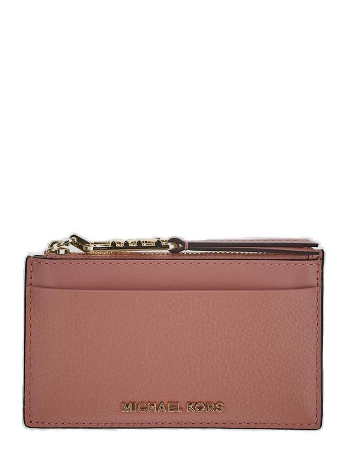 Michael Michael Kors Logo Lettering Zipped Wallet