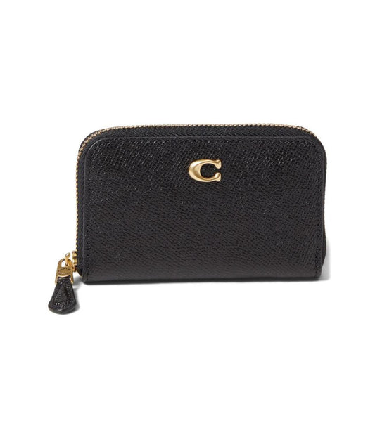 Cross Grain Leather Small Zip Around Card Case
