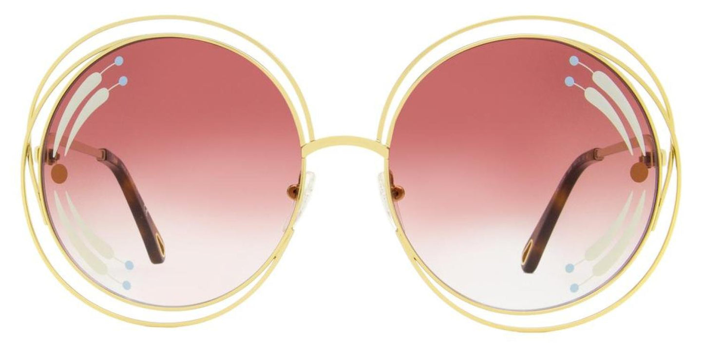 Chloe Women's Halo Sunglasses CE114SRI 835 Gold/Havana 62mm