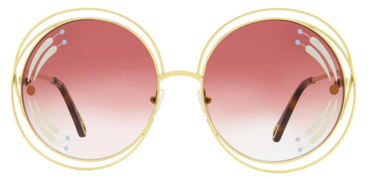 Chloe Women's Halo Sunglasses CE114SRI 835 Gold/Havana 62mm