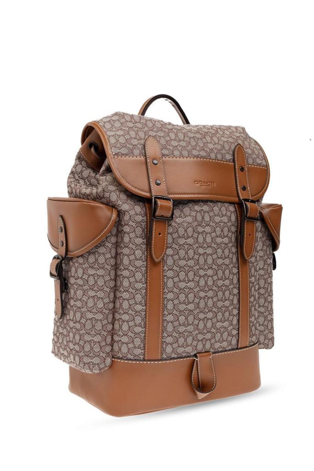 Coach Hitch Allover Logo Printed Backpack