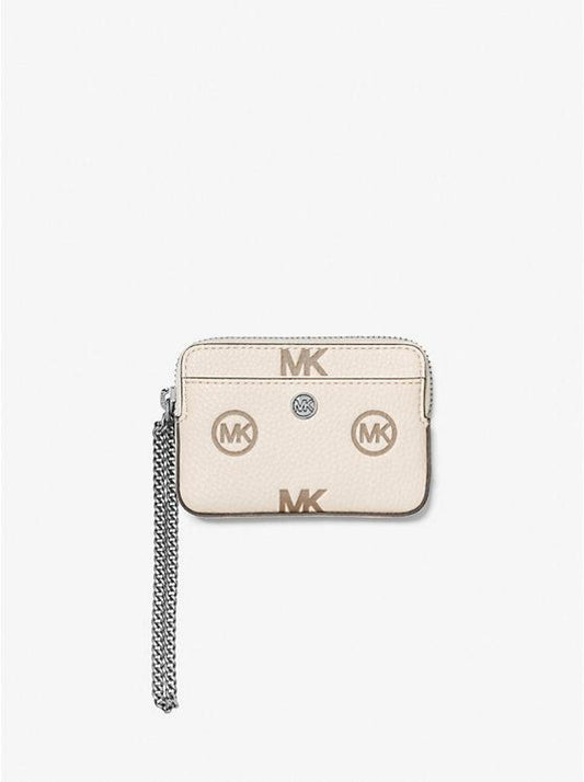 Medium Logo Embossed Chain Card Case