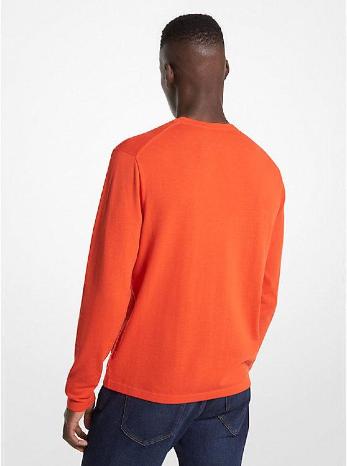 Cotton Jersey Crewneck Sweater