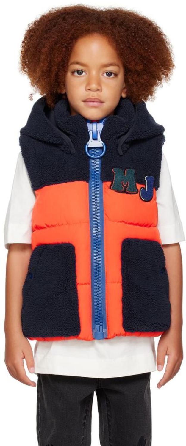 Kids Navy & Orange Padded Vest