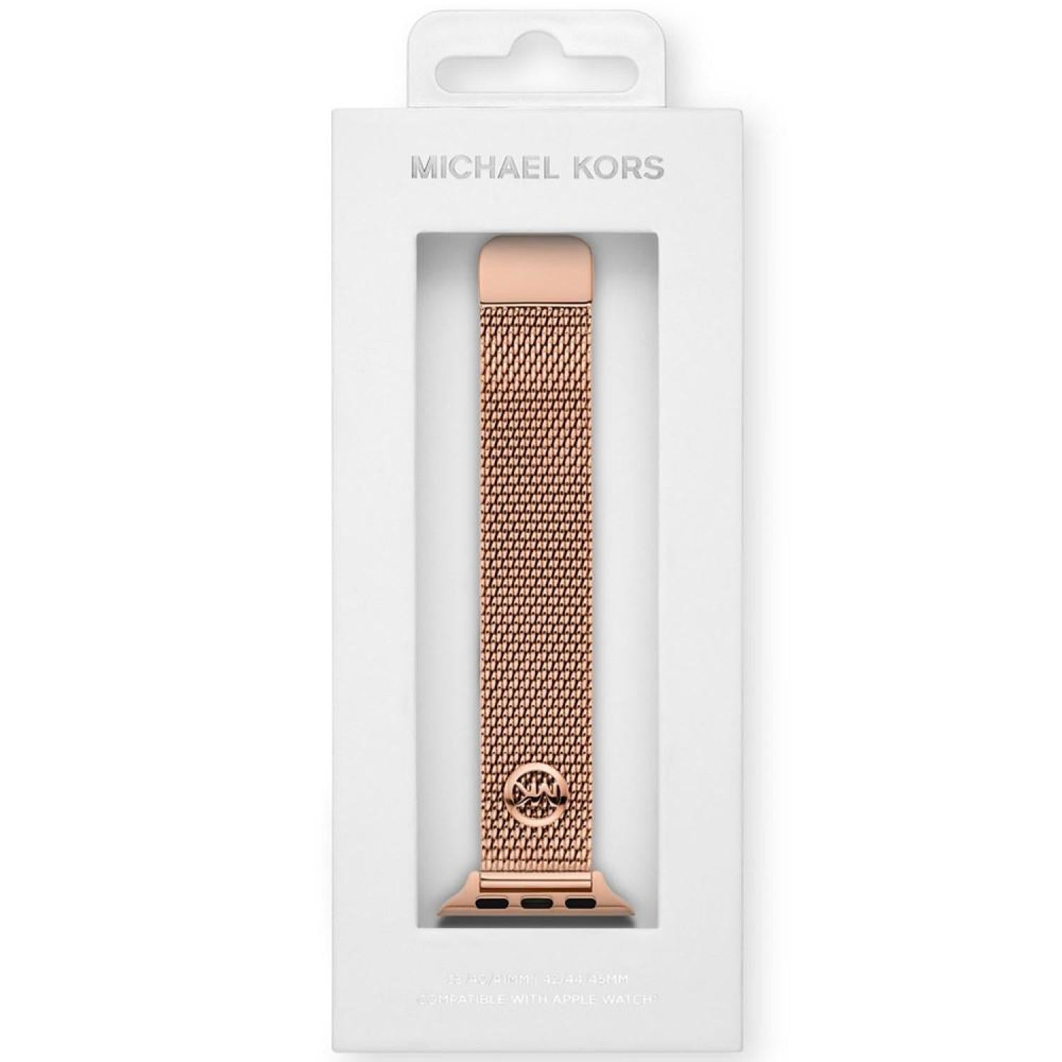 Unisex Rose Gold-Tone Stainless Steel Mesh Band for Apple Watch, 38mm,
