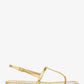 Ali Metallic Python Embossed Leather Sandal