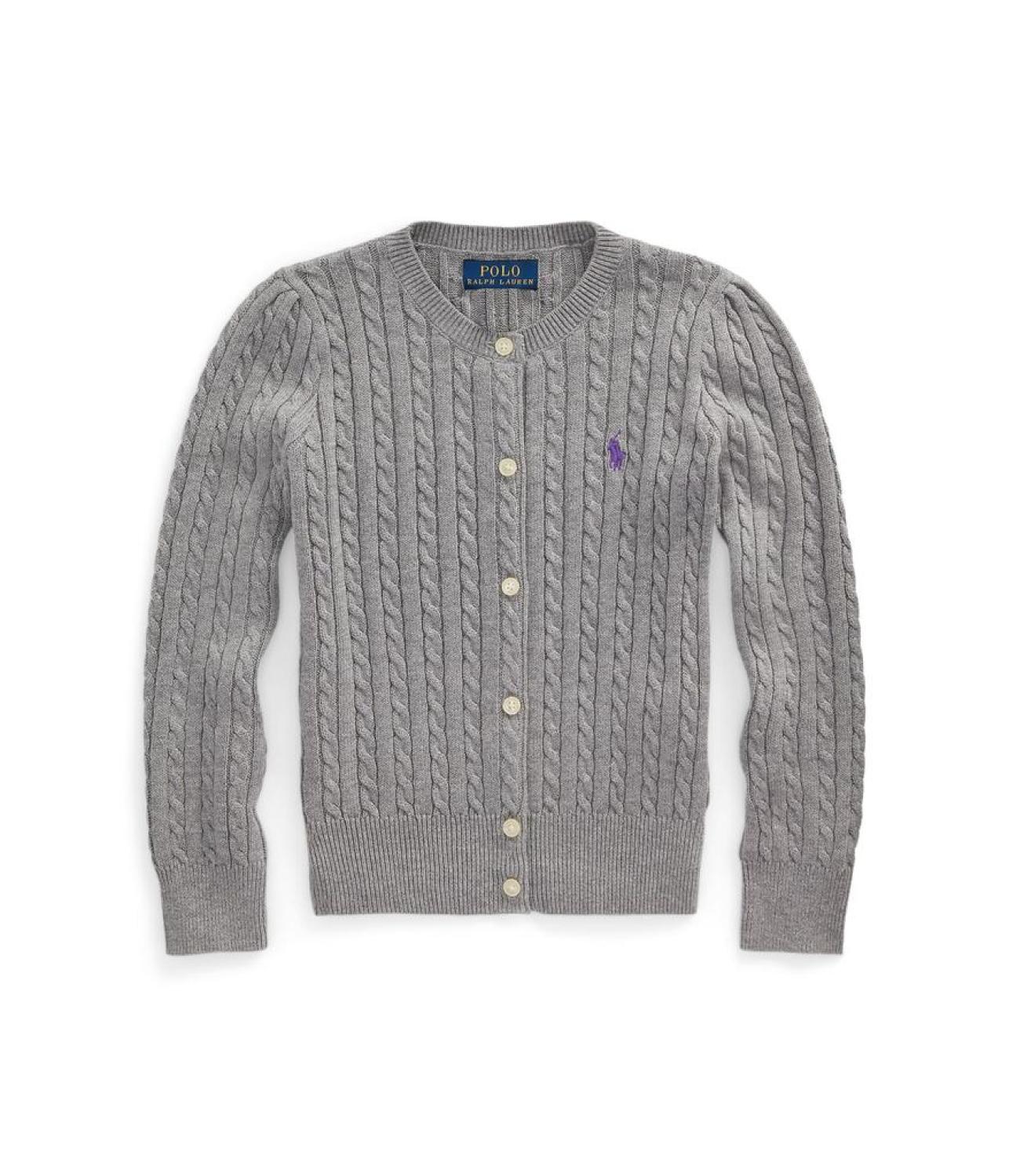 Mini-Cable Cotton Cardigan (Little Kids)