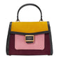 Katy Colorblocked Suede Small Top Handle Satchel