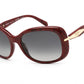 Prada 0PR 04ZS 15D5W1 Rectangular Sunglasses 57 mm