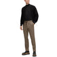 Men's Patterned Slim-Fit Trousers