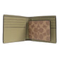 Coach Logo Plaque Bi-Fold Wallet