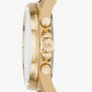 Oversized Brecken Logo and Gold-Tone Watch