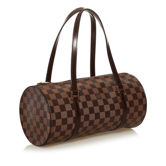 Louis Vuitton Damier Ebene Papillon Canvas Handbag (Pre-Owned)