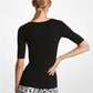Cashmere Three-Quarter Sleeve Sweater