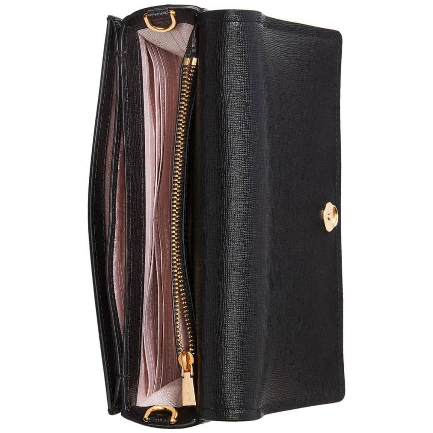 Morgan Saffiano Leather Flap Chain Wallet
