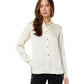 Petite Satin High-Low Long Sleeve Top