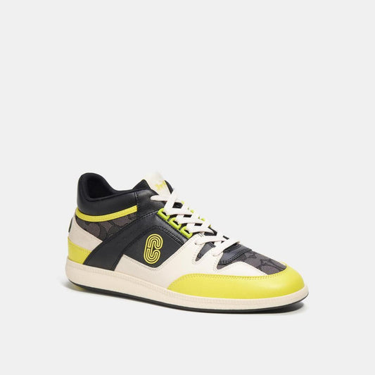 Coach Outlet Mid Top Sneaker In Colorblock