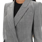 Alexander mcqueen drop hem salt and pepper jacket