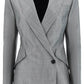 Alexander mcqueen drop hem salt and pepper jacket