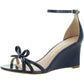 Flamenco Womens Leather Strappy Wedge Heels