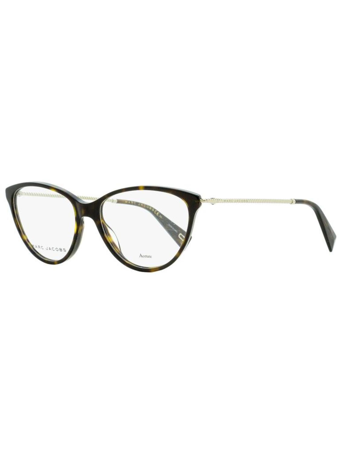 Marc Jacobs Women's Cateye Eyeglasses Marc 259 086 Havana/Light Gold 54mm