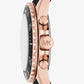Oversized Everest Rose Gold-Tone and Silicone Watch