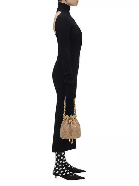 The Quilted Leather Bucket Bag