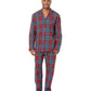 Folded Woven Long Sleeve PJ Top & PJ Pants