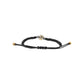 Alexander mcqueen pave skull cotton bracelet