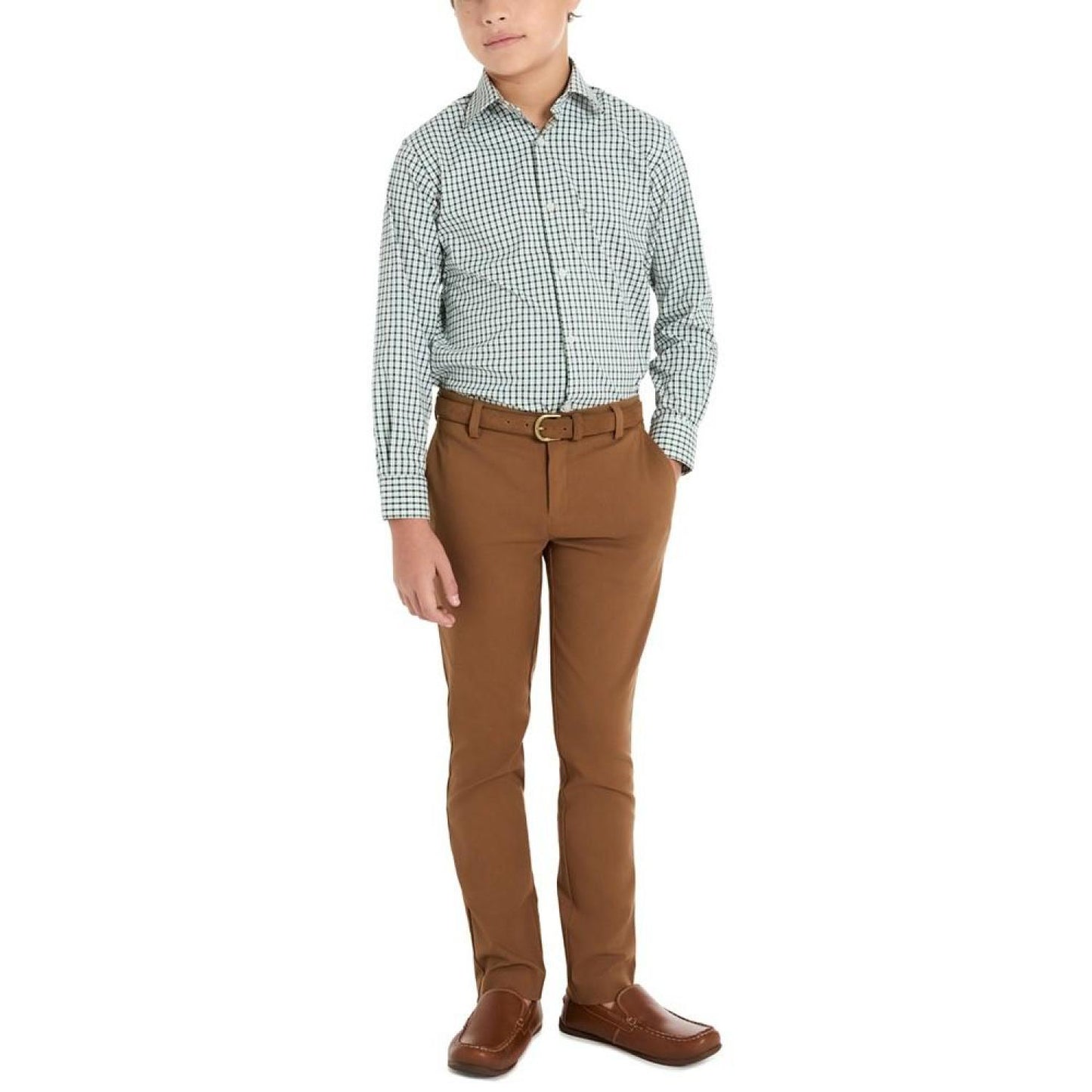 Big Boys Classic Fit Button Up Dress Shirt